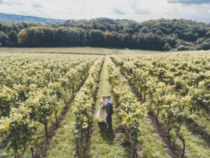 Prestation de drone pour les mariages